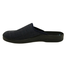 Men's Slippers Slippers Adanex 27318 Per Pedes Checkered navy blue 3