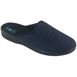 Men's Slippers Slippers Adanex 27318 Per Pedes Checkered navy blue 1