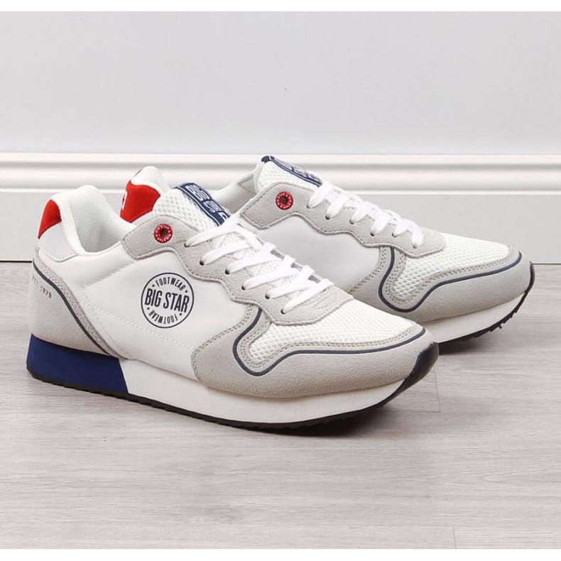 Big Star M JJ174141 white sports shoes grey 1