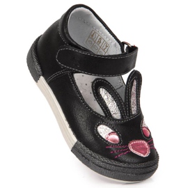 Velcro shoes for bunnies Kornecki Jr 6480 black 1