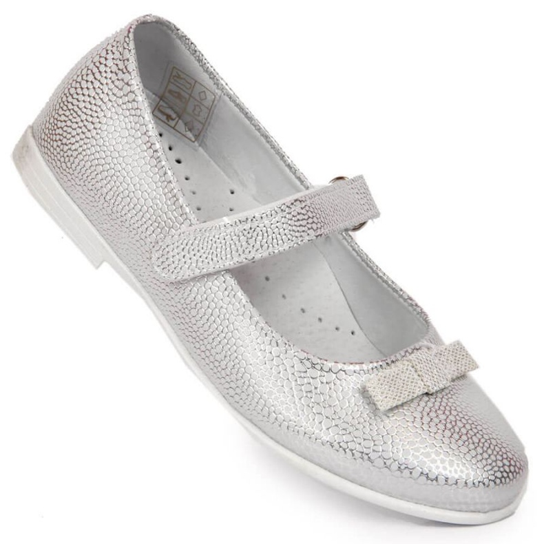 Communion ballerinas Kornecki Jr. 6493 silver 1