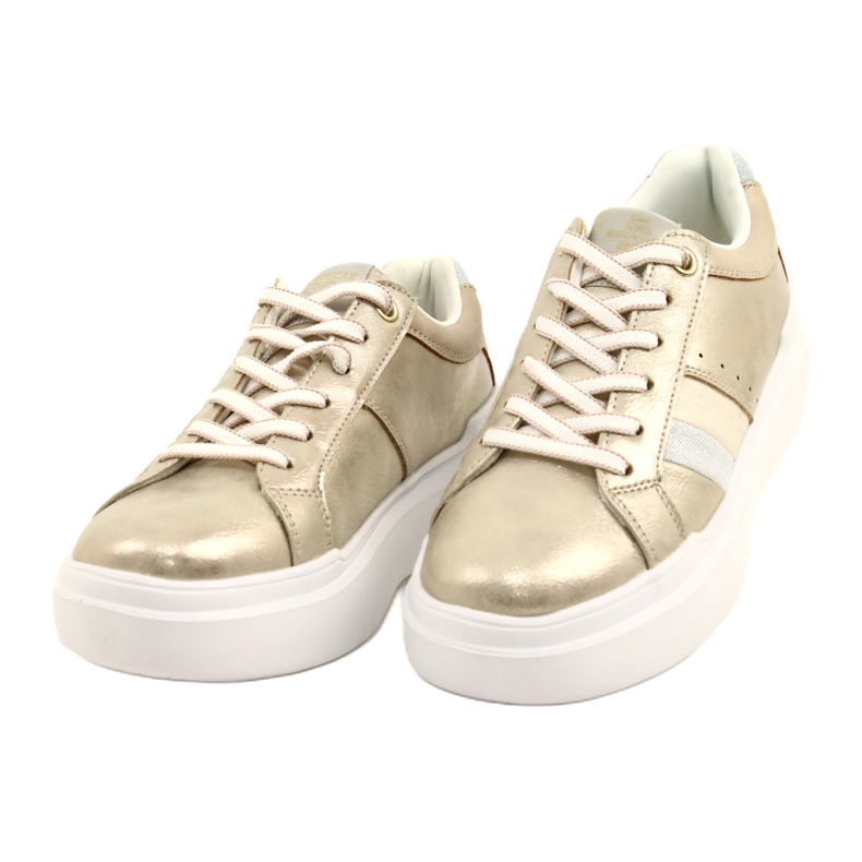Women's sports sneakers on a thick sole golden American Club RH68/22 2