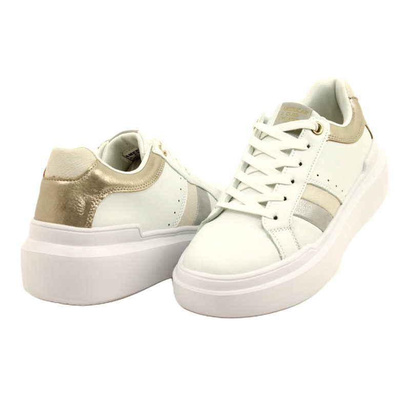 American Club Women's sports sneakers on a thick white sole 3