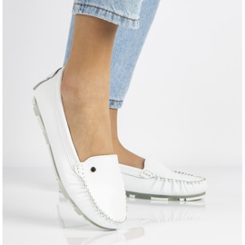 Women's Leather Loafers Filippo DP2037 White 6 Women's Leather Loafers Filippo DP2037 White 6