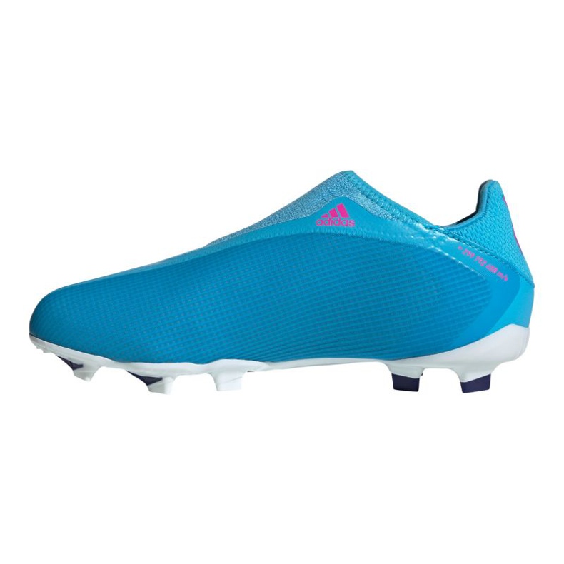 Adidas X Speedflow.3 Ll Fg Jr GW7497 football boots blue blue 1 Adidas X Speedflow.3 Ll Fg Jr GW7497 football boots blue blue 1