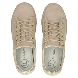 Beige leather Creepers Filippo DP3533 4