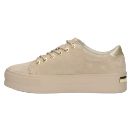 Beige leather Creepers Filippo DP3533 1