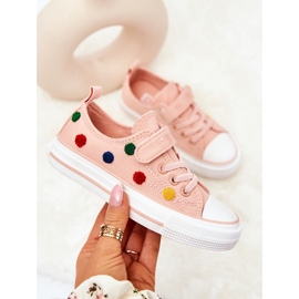 Children's Sneakers With Velcro Big Star JJ374054 Pink 1