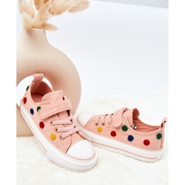 Children's Sneakers With Velcro Big Star JJ374054 Pink 2