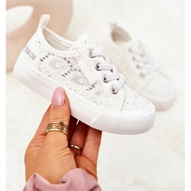 Openwork Sneakers Big Star JJ374134 White 1