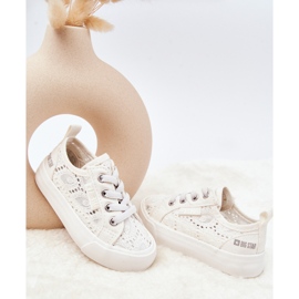 Openwork Sneakers Big Star JJ374134 White 2
