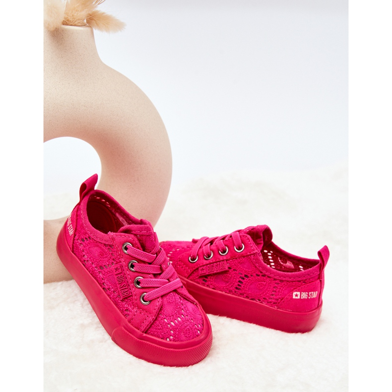 Sneakers Openwork Big Star JJ374131 Pink 1
