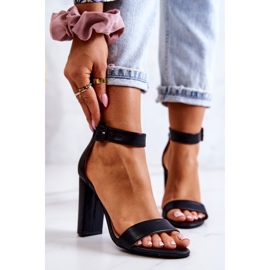 Georgina Black Sandals On Heels 2