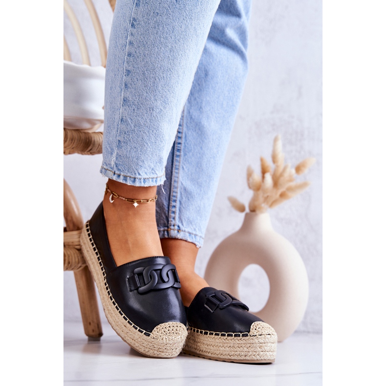 FB2 Classic Espadrilles On Black Julianne Platform 2