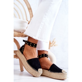 FB2 Black Lillian Espadrilles Sandals With Jets 1