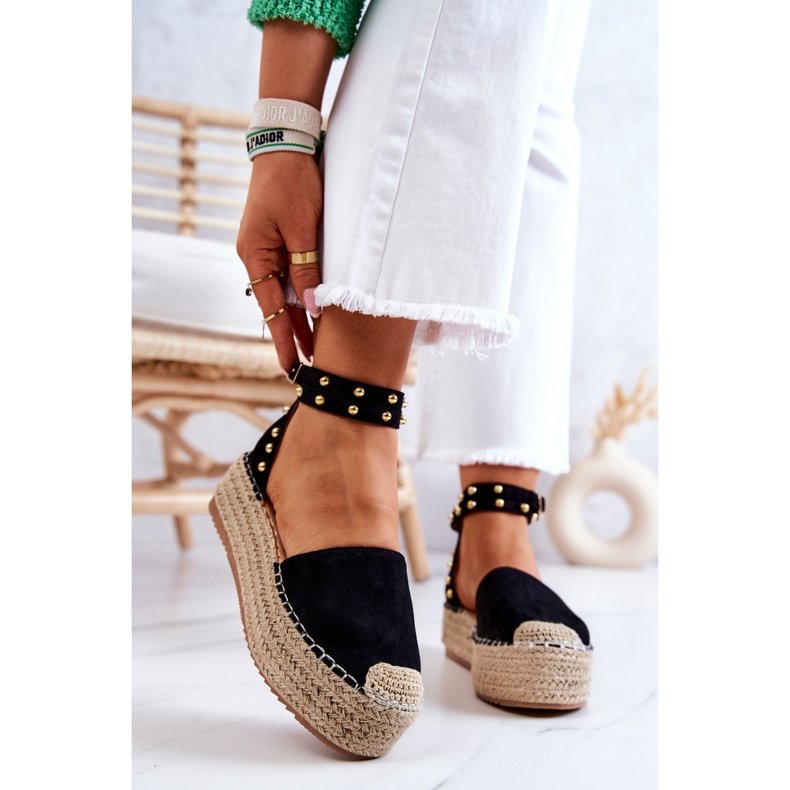FB2 Black Lillian Espadrilles Sandals With Jets 2