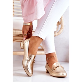 Women's Brogues Laura Messi 2121 Gold golden 2