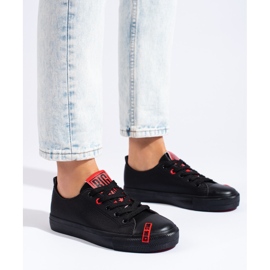 Women's Big Star Sneakers JJ274164 black 1 Women's Big Star Sneakers JJ274164 black 1