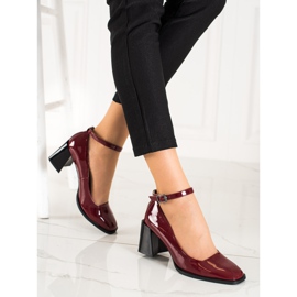 Pumps with a buckle La.Fi red 1
