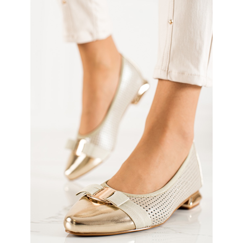 W. Potocki Golden Potocki Pumps 1