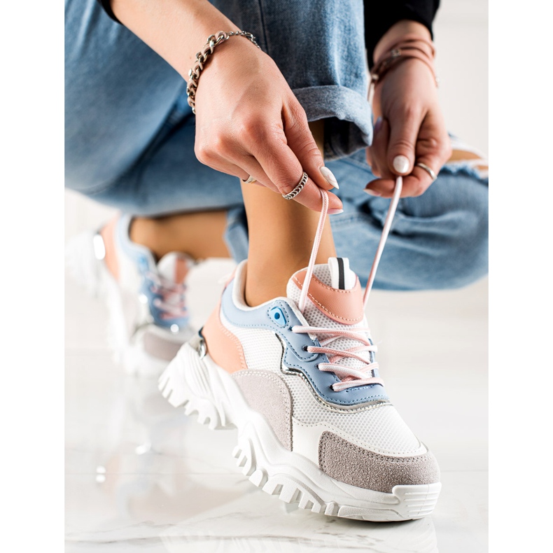 TRENDI Fashion Sneakers white multicolored 1 TRENDI Fashion Sneakers white multicolored 1