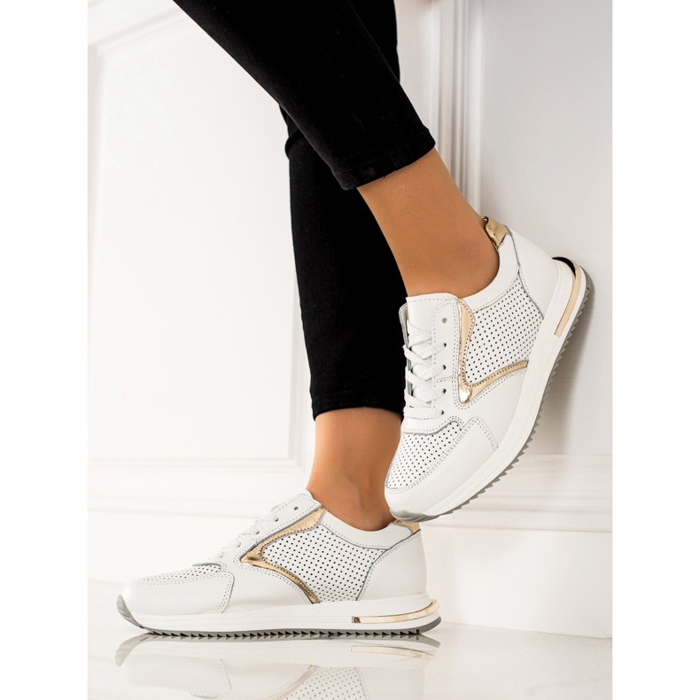 Goodin Casual Leather Sneakers white 1
