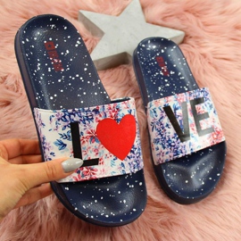 Rubber slippers Big Star W INT1148B navy blue multicolored 1