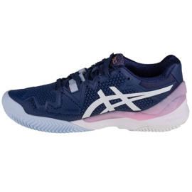 Asics Gel-Resolution 8 Clay W 1042A070-401 white navy blue 1