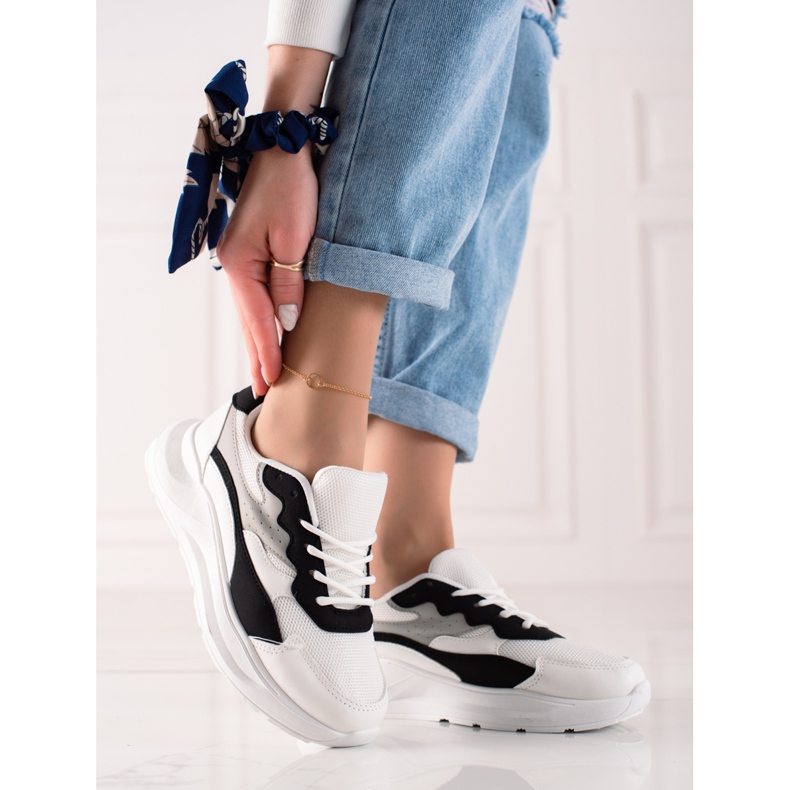 Marquiz Sneakers With Mesh white black 2