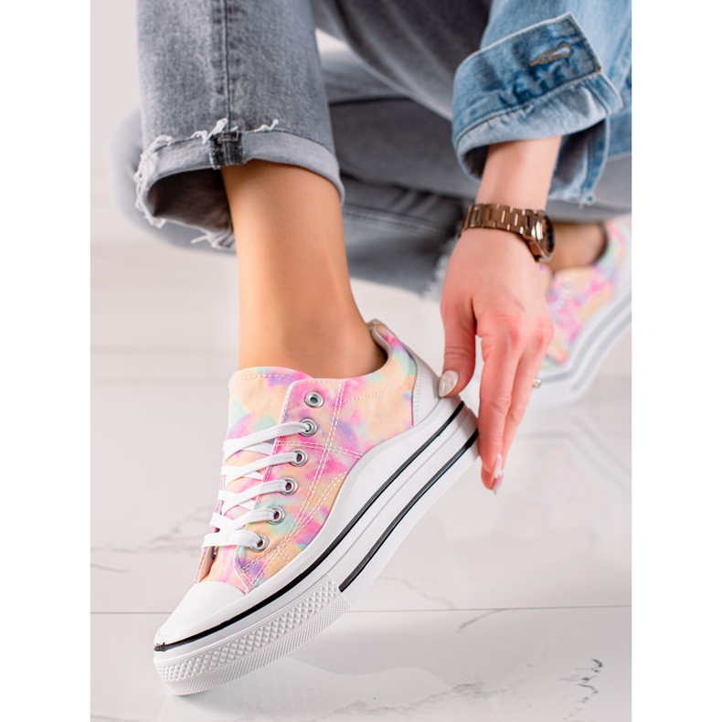 TRENDI Colorful Sneakers On The Platform multicolored 2