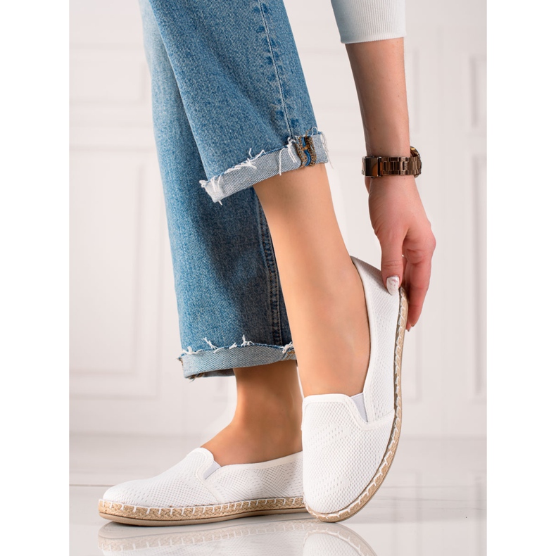TRENDI Casual Slipony Espadrilles white 1