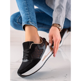 TRENDI Stylish Sneakers On The Platform brown black 1