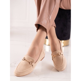 Seastar Moccasins With Golden Decoration beige 2