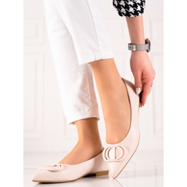Seastar Beige ballerinas with an ornament 1