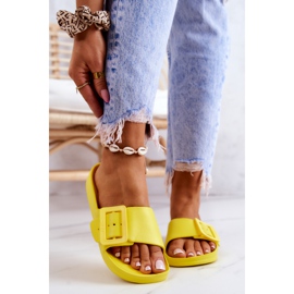 Women's Slippers Big Star with a Buckle FF274A392 Yellow 1
