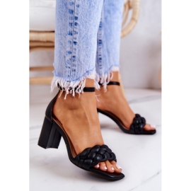 FB2 Leather Sandals On A Black Lorelei Bar 2