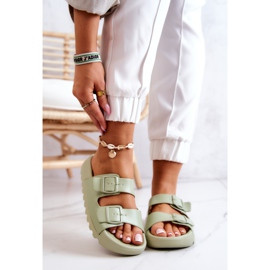 PS1 Rubber Flip Flops On The Westie Green Platform 1