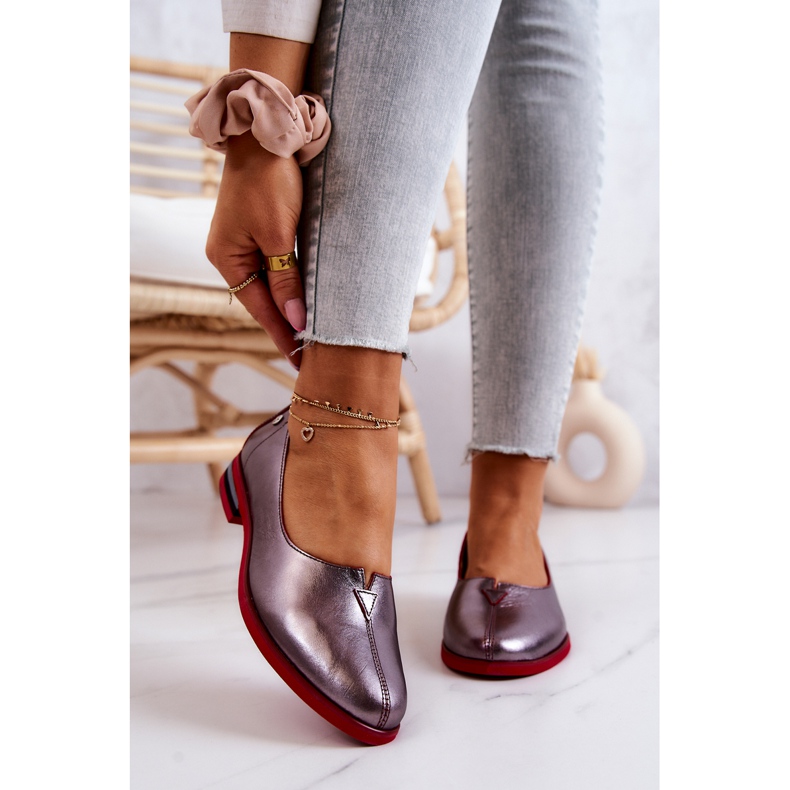 Leather shoes Maciejka Silver 05035-42 multicolored 2