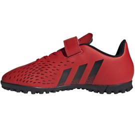 Adidas Predator Freak.4 H&amp;L Tf Jr FY6323 football boots multicolored oranges and reds 1