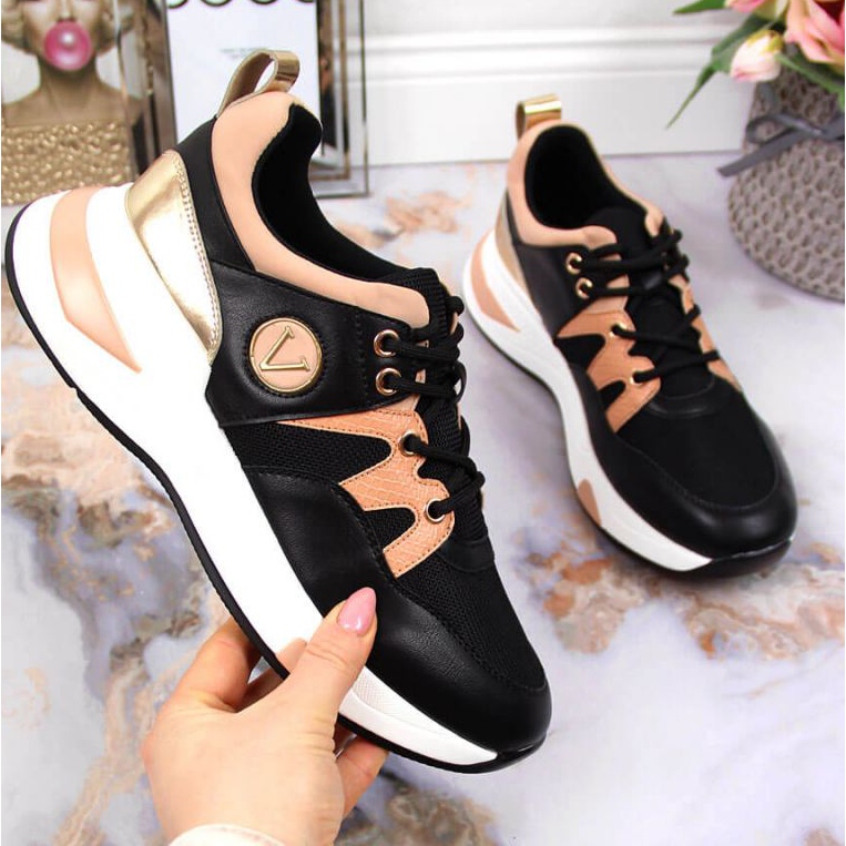 Sneakers on the platform Vinceza W JAN79A black 1