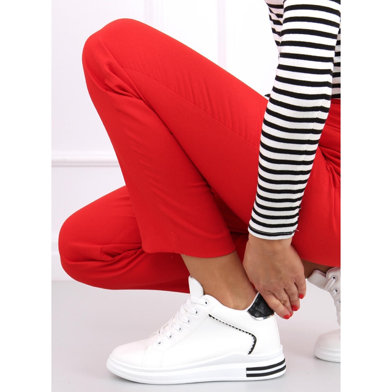 Sneakers on a hidden wedge Izumi WHITE / BLACK 1