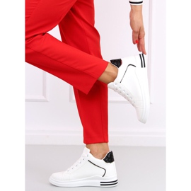 Sneakers on a hidden wedge Izumi WHITE / BLACK 2