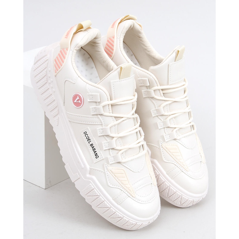Bang Pink sneakers beige 1
