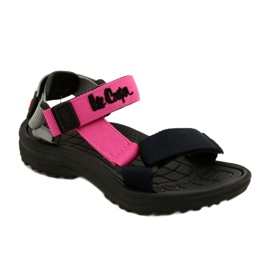 Girls' sandals with foam insert Lee Cooper LCW-22-34-0951K pink 1 Girls' sandals with foam insert Lee Cooper LCW-22-34-0951K pink 1