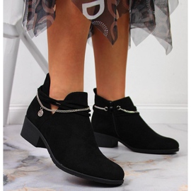 Black Boots with chain Filippo W PAW318A black 2