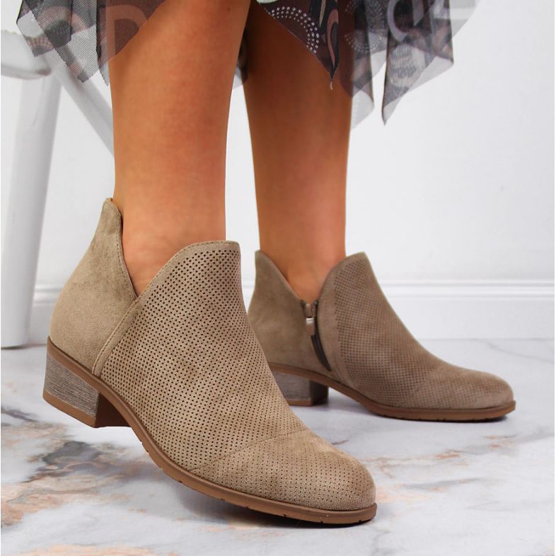 Openwork boots Filippo W PAW319B beige 2