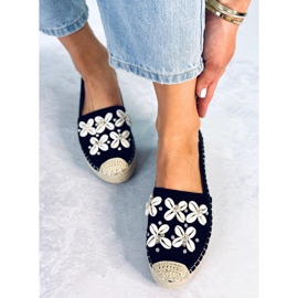 Elif Black espadrilles with shells 1