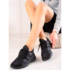 TRENDI Tied Light Sneakers black 1
