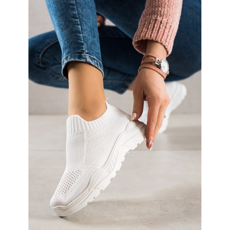 Bestelle Textile Slip-On Sneakers white 1