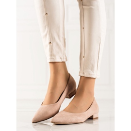 Goodin Comfortable pointed toe pumps brown 1